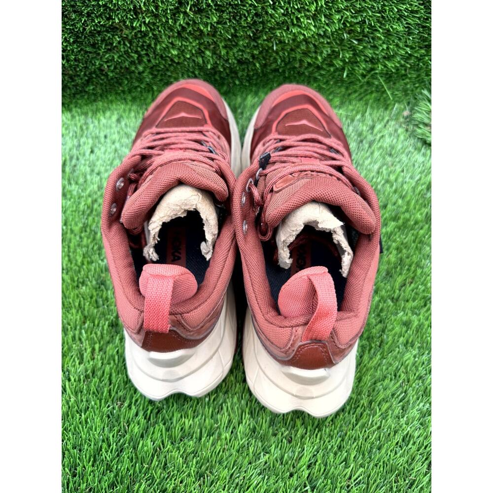 Hoka One One Anacapa Low GTX 1119373-CMHS Athletic Shoes Women's 8B Red Leather - Picture 5 of 10